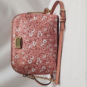 Michael Kors Cindy Dome Rose Floral Print Crossbody Bag
